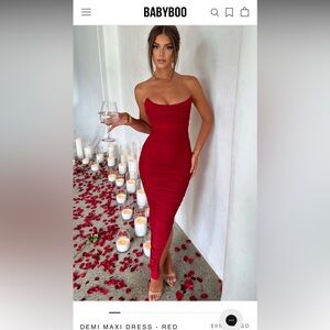 Babyboo Demi Maxi Dress -  Red